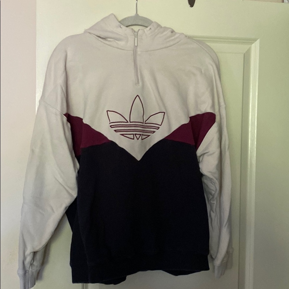 ADIDAS QUARTER ZIP HOODIE